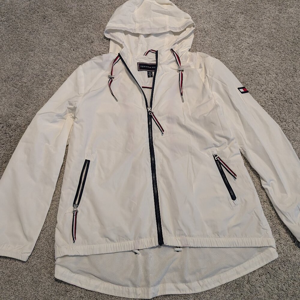 Tommy Hilfiger women's windbreaker, white, XL
